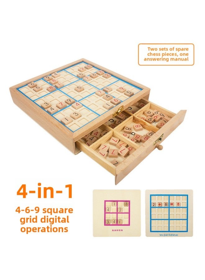 Children's Toys Wholesale Backgammon Checkers Multifunctional Beast Fighting Game Chess Double-Sided Game Board Eight-In-One Odd Exchange